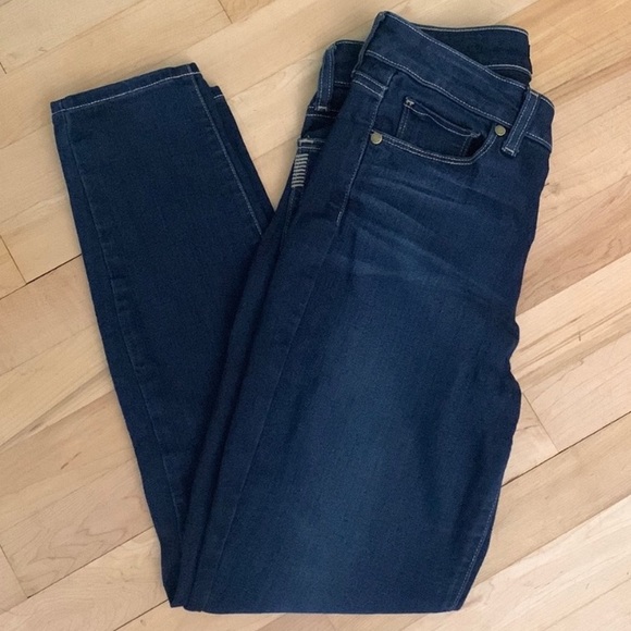 Paige Hoxton Ankle “Calani” Dark Wash Jeans - Picture 1 of 15